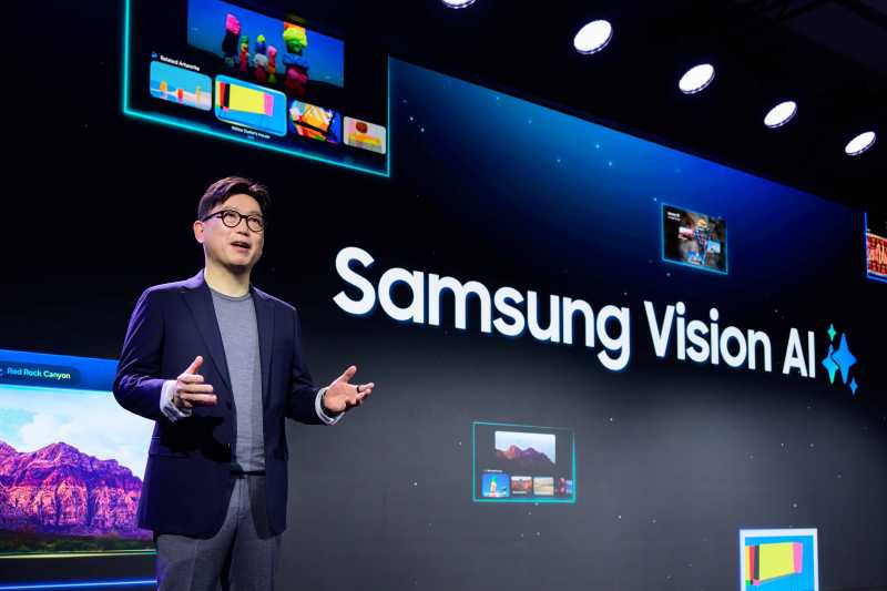 Samsung Pamer 'Vision AI' di CES 2025, Dari TV 85 Inci ke Cermin AI